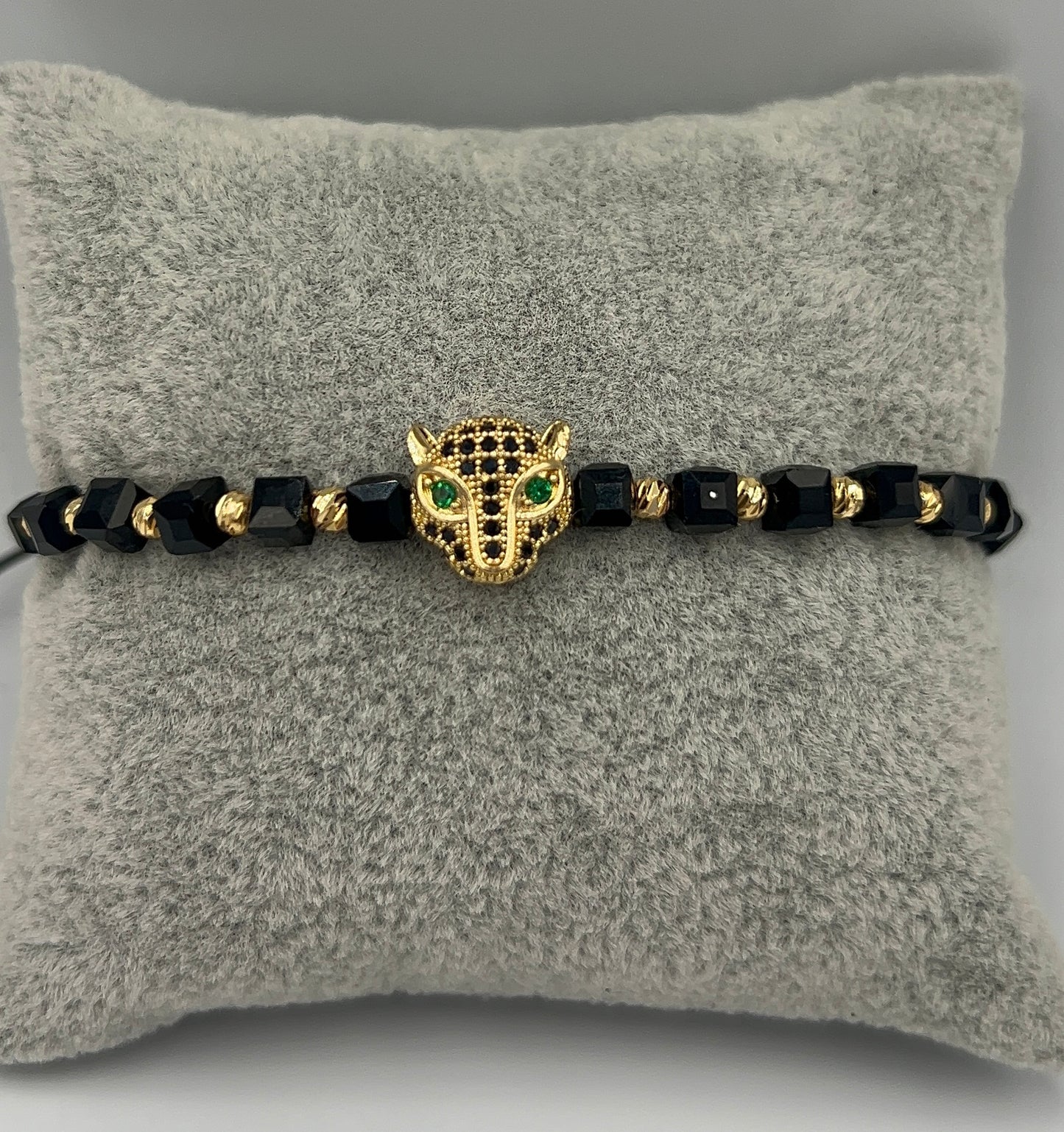BRATARA VIPER PANTERA PLACATA CU AUR 14K