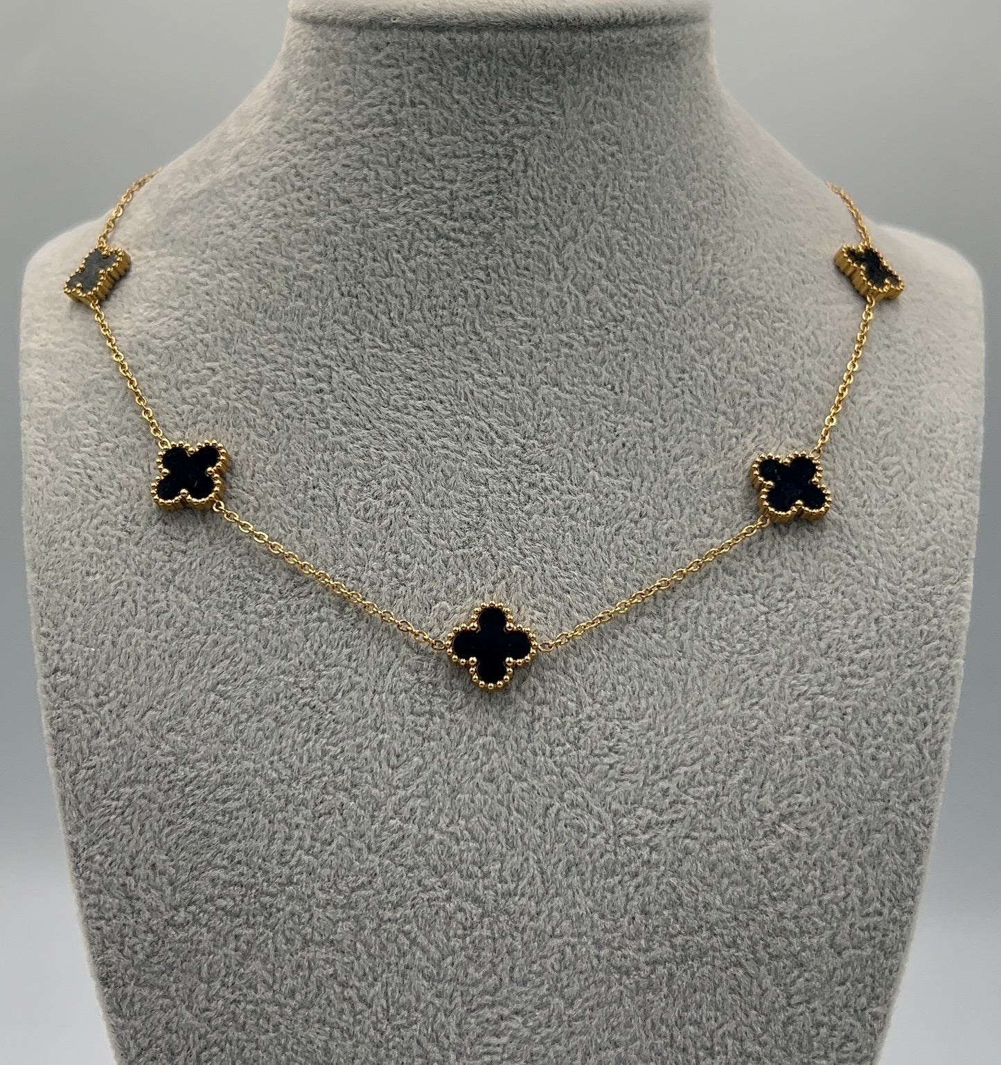 COLIER LARGE CLOVER PLACAT CU AUR 18K