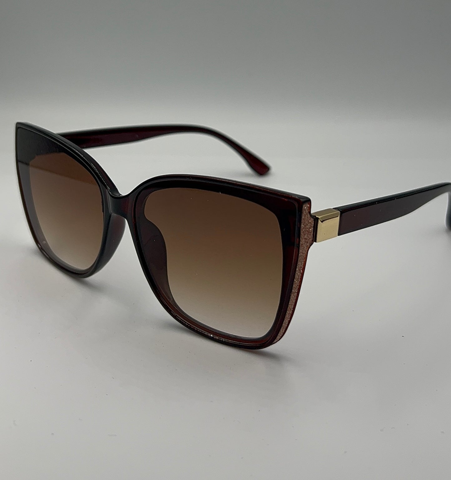 OCHELARI DE SOARE GLITTER BRAUN