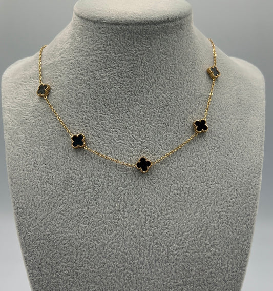COLIER LITTLE CLOVER PLACAT CU AUR 18K