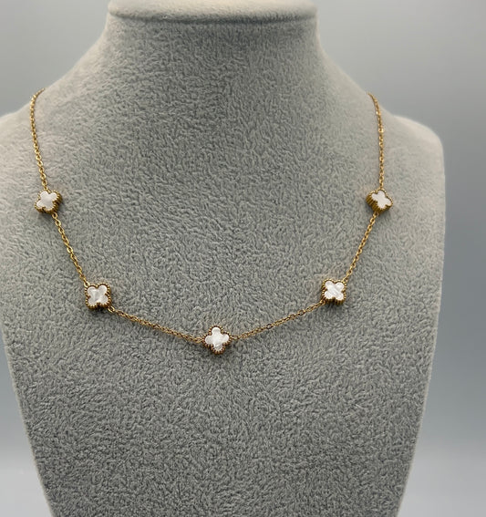 COLIER LITTLE CLOVER PLACAT CU AUR DE 18K