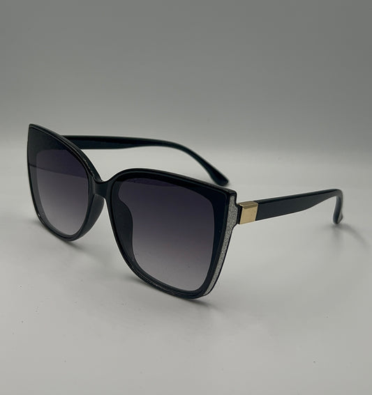 OCHELARI DE SOARE GLITTER BLACK